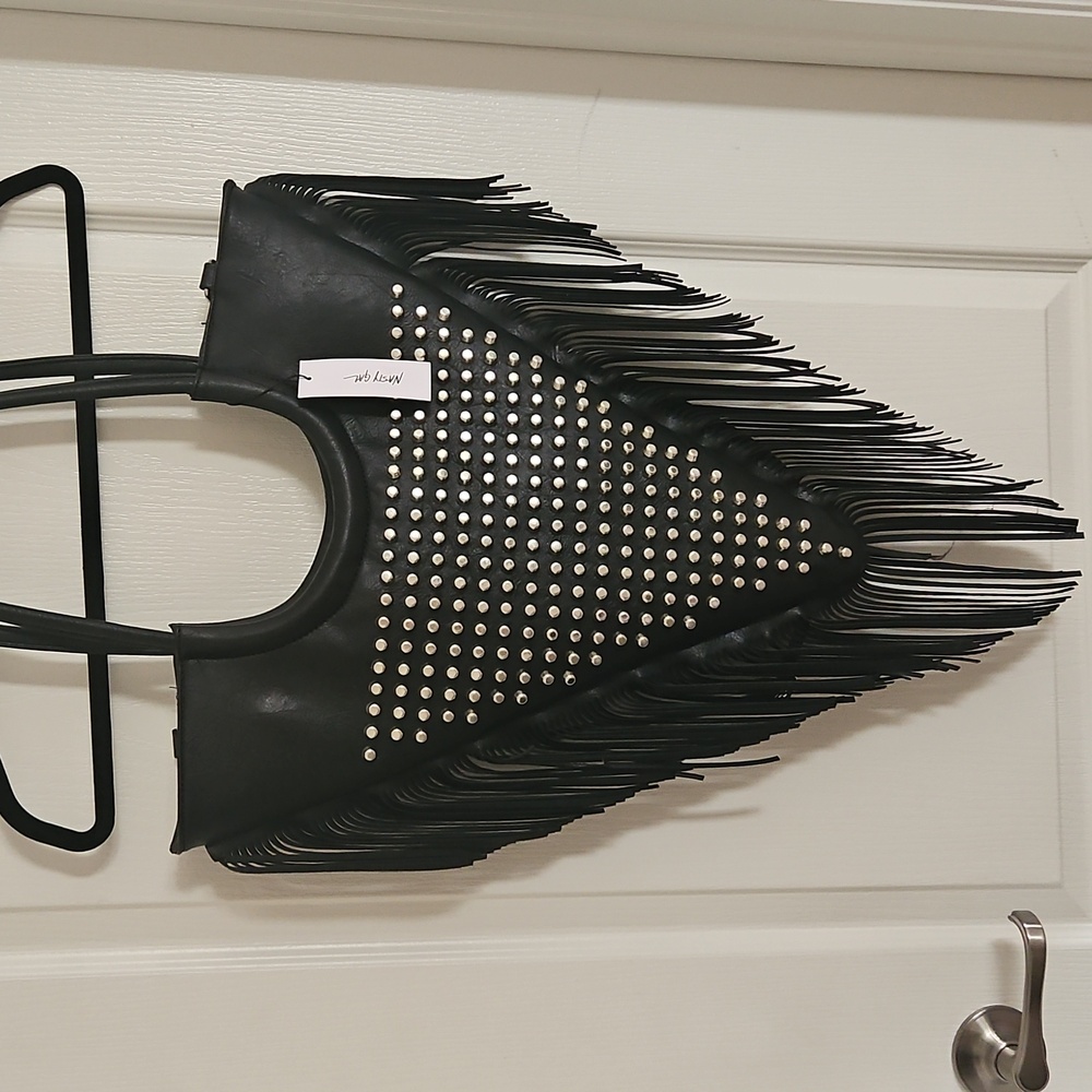 Nasty Gal Studded Fringe Bag NWT - Picture 3 of 5